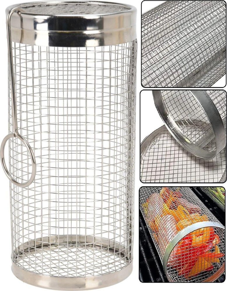 BBQ Koszyk do grillowania warzyw 9x9x20cm