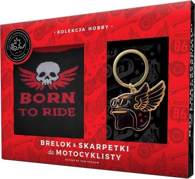 Breloczek Pan Dragon Zestaw brelok + skarpetki dla motocyklisty