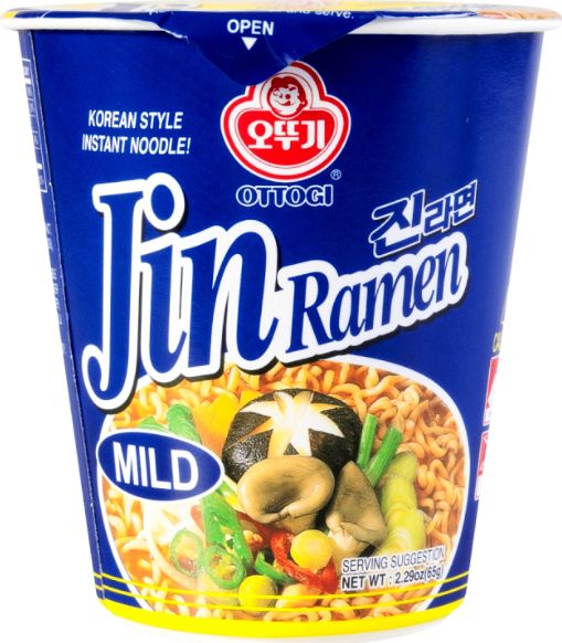 OTTOGI Zupa makaronowa Jin Ramen Mild w kubku, łagodna 65g - Ottogi uniwersalny