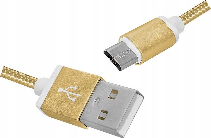 Kabel USB LTC microUSB - USB-A 1m Złoty (LX8452)