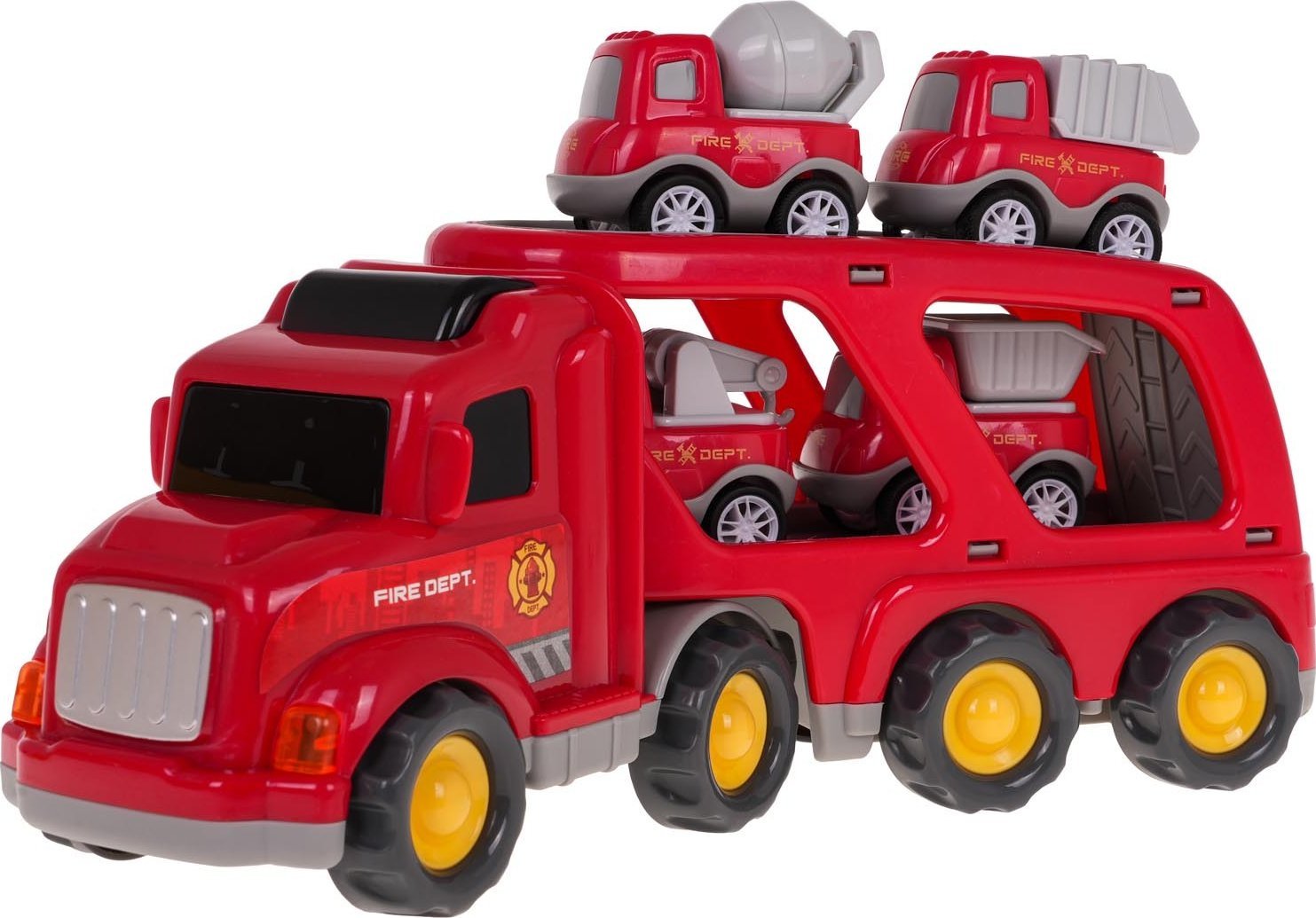 Ramiz Zestaw Pojazdów Laweta + Autka Straż Pożarna