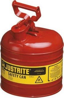 Topserw Pojemnik zabezpieczający stalowy na płyny łatwopalne 7,5 l, Typ I, czerwony