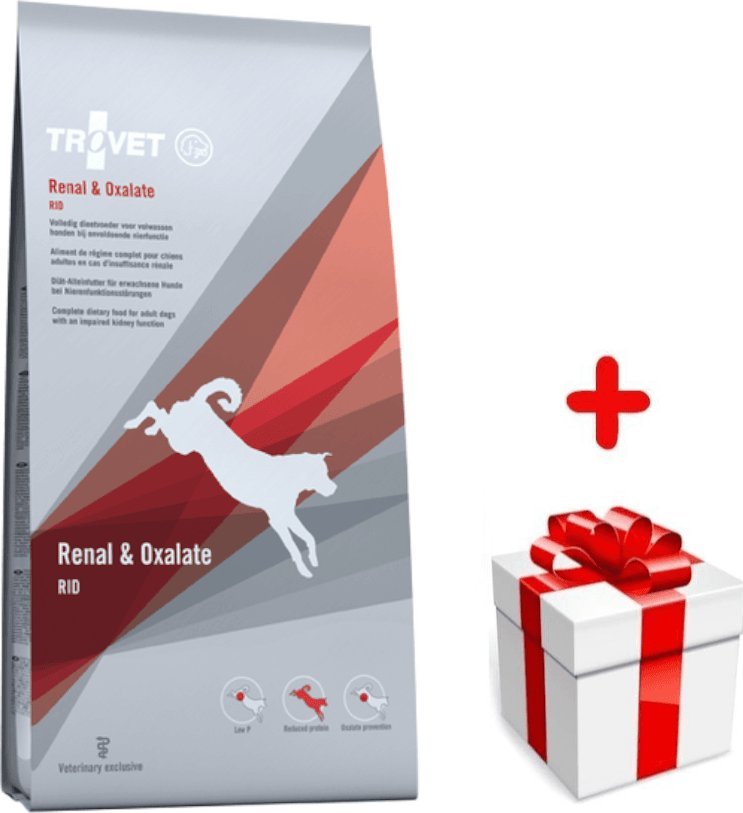 Trovet TROVET RID Renal & Oxalate (dla psa) 3kg + niespodzianka dla psa GRATIS!