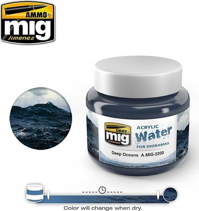 Vallejo Ammo: Acrylic Water - Deep Oceans (250 ml)