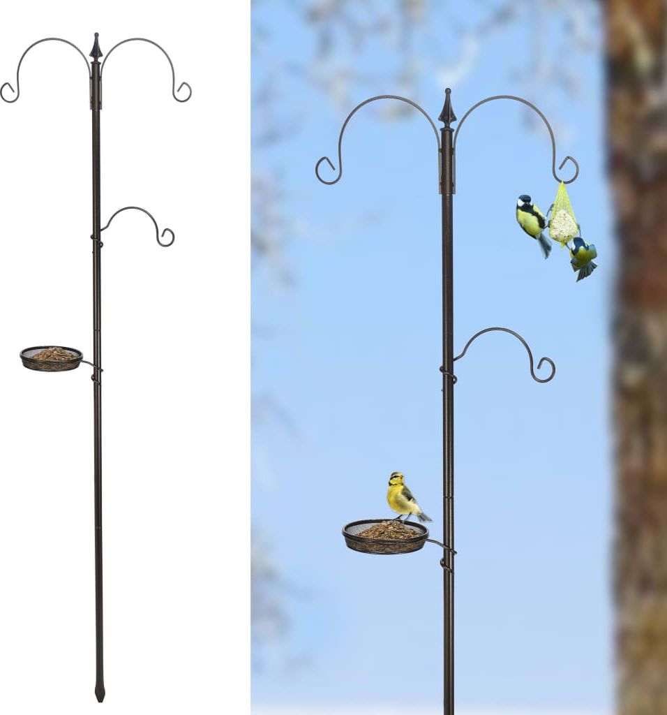 HI HI Standardowa stacja dokarmiania ptaków, czarna