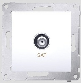 Kontakt-Simon Gniazdo antenowe SIMON54 SAT białe - DASF1.01/11