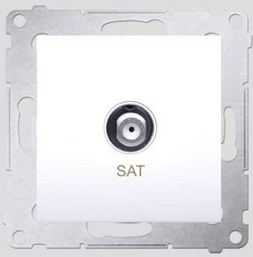 Kontakt-Simon Gniazdo antenowe SIMON54 SAT białe - DASF1.01/11