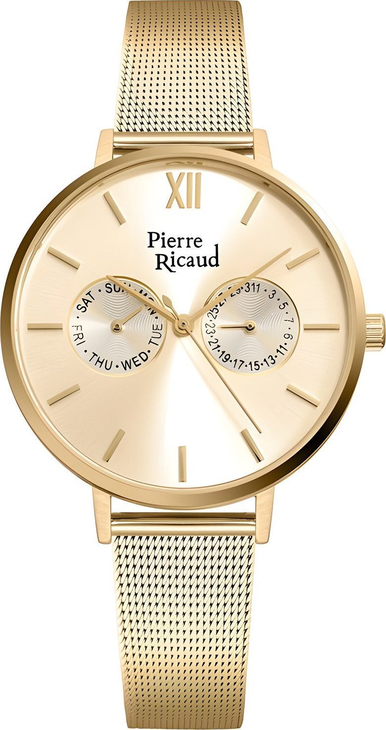 Zegarek Pierre Ricaud Zegarek damski Pierre Ricaud P22110.1161QF złoty