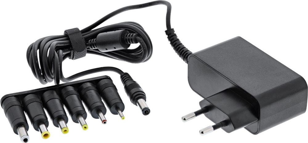 InLine Uniwersalny zasilacz do laptopa - InLine 12V / 24W z 6 wymiennymi wtyczkami