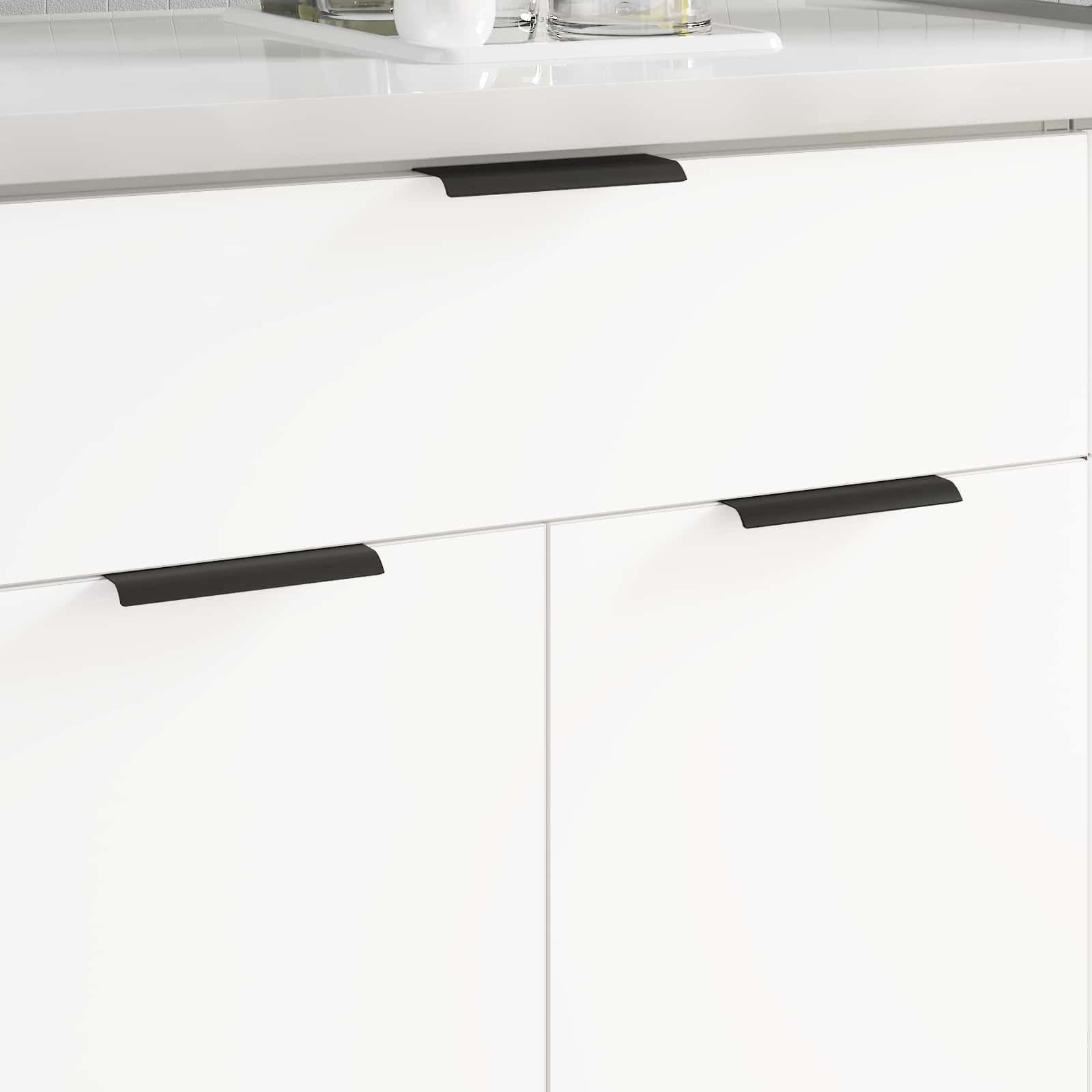 vidaXL Uchwyt 725 pcs Czarny 120 x 39.6 x 17 mm Aluminium