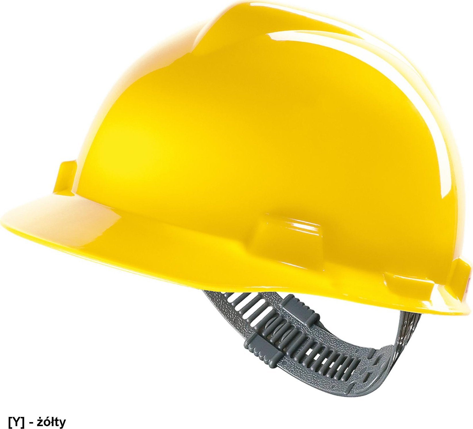 R.E.I.S. MSA-KAS-VG-V - Hełm V-GARD wykonany z tworzywa HDPE z regulacją Push-Key.