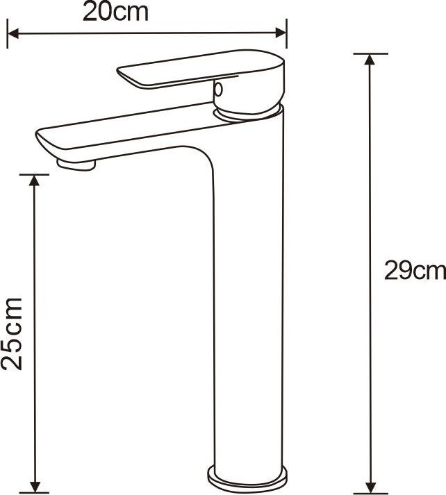 Bateria umywalkowa Mexen Mexen Alfa bateria umywalkowa wysoka, złota - 745710-50