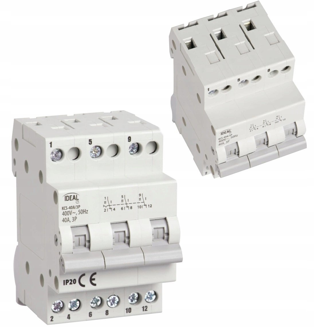Przełącznik instalacyjny I-0-II KCS-40A/3P 40A 230/400V AC 50Hz 3P IP20 23257