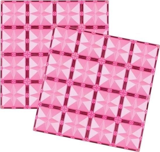 Klocki magnetyczne 2 p?yty r?owe 30x30 cm