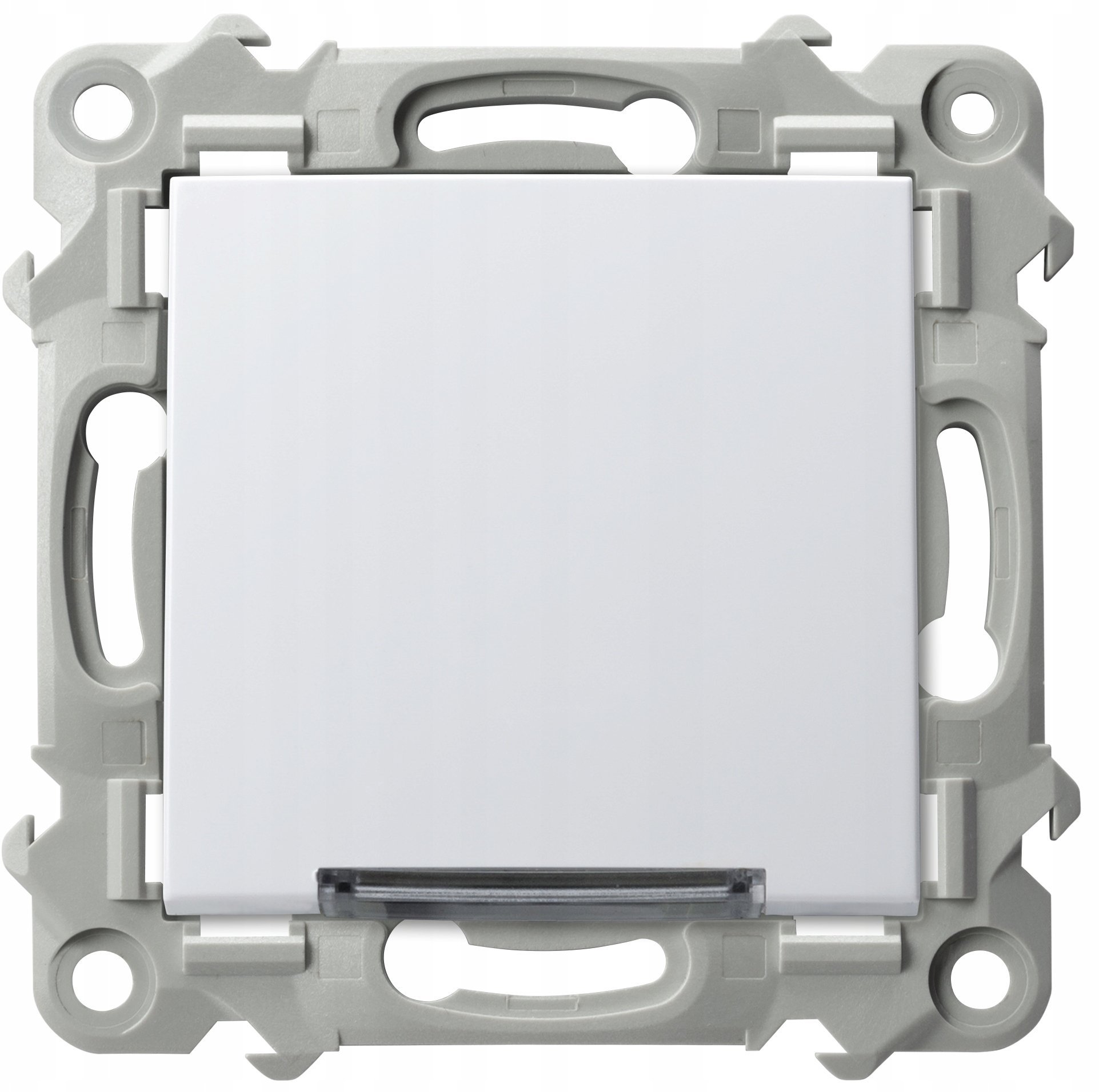 SZAFIR Łącznik jednobiegunowy z podświetleniem białym biały ŁP-1ZS/m/00