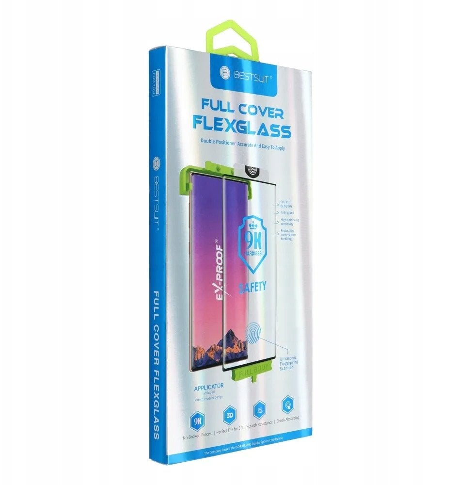 Szkło hybrydowe Bestsuit Flexible 5D Full Glue do Xiaomi Redmi Note 14 Pro+ czarny (Hot Bending)