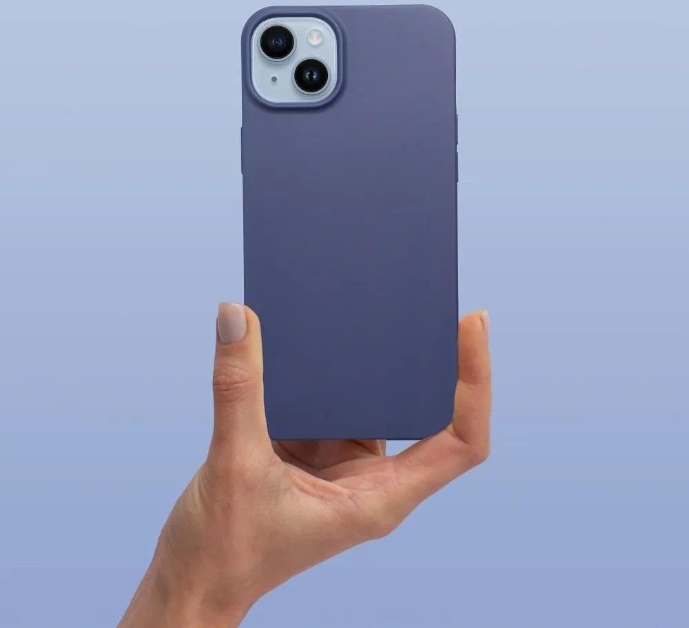 Futerał MATT do XIAOMI Redmi Note 14 4G (GLOBAL - 164,84mm x 78,15mm x 8,16mm) niebieski