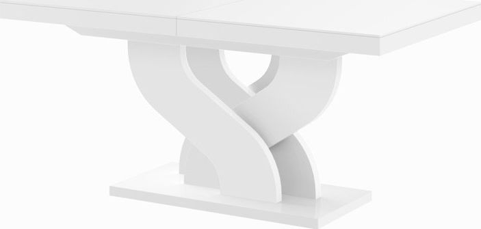 Hubertus Stół BELLA 160(256)x89 biały połysk rozkładany