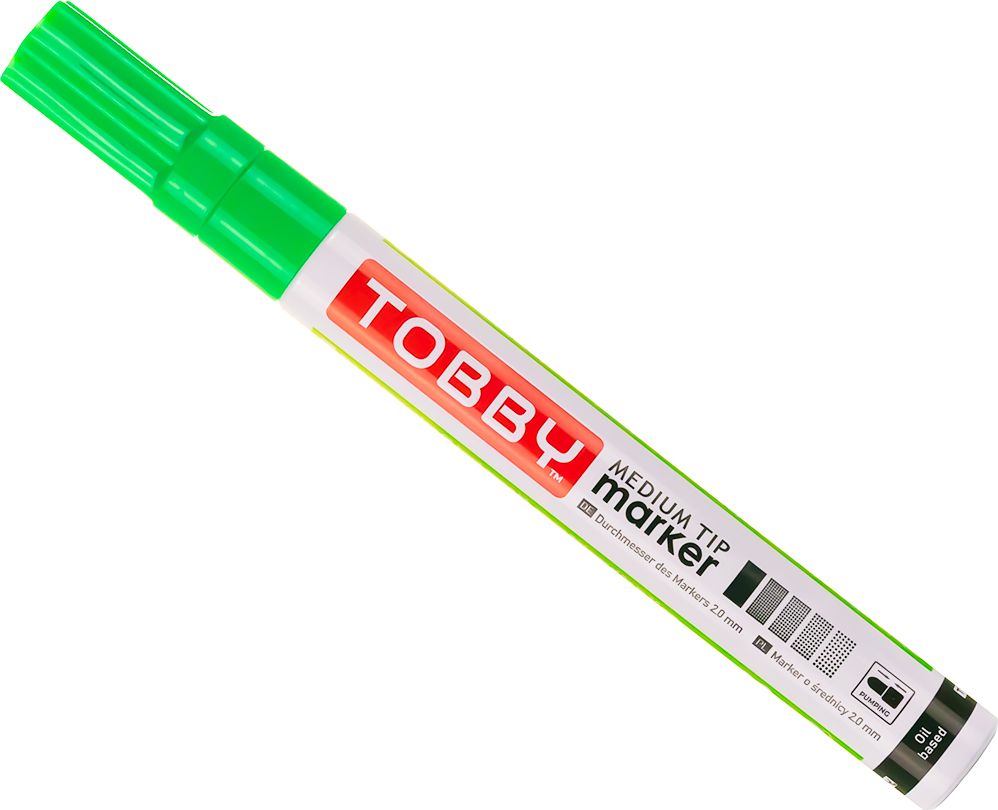 Tobby TOBBY MARKER OLEJOWY Kolor Jasno-zielony UV