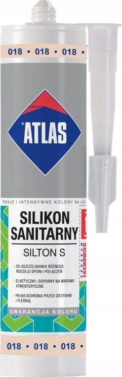 ATLAS Atlas Silikon elastyczny sanitarny 280 ml pastelowy beż