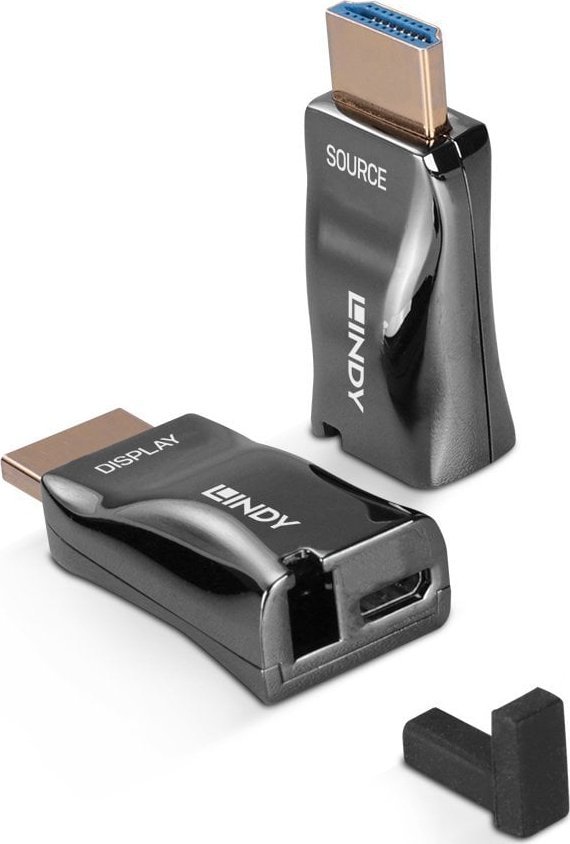 System przekazu sygnału AV Lindy LINDY 300m HDMI 4K60 Fiber Optic Dongle extender