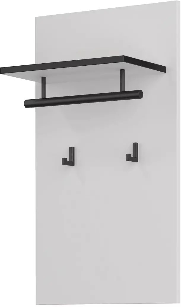 Wieszak do przedpokoju CROSS 40x70cm biały/czarny HELVETIA