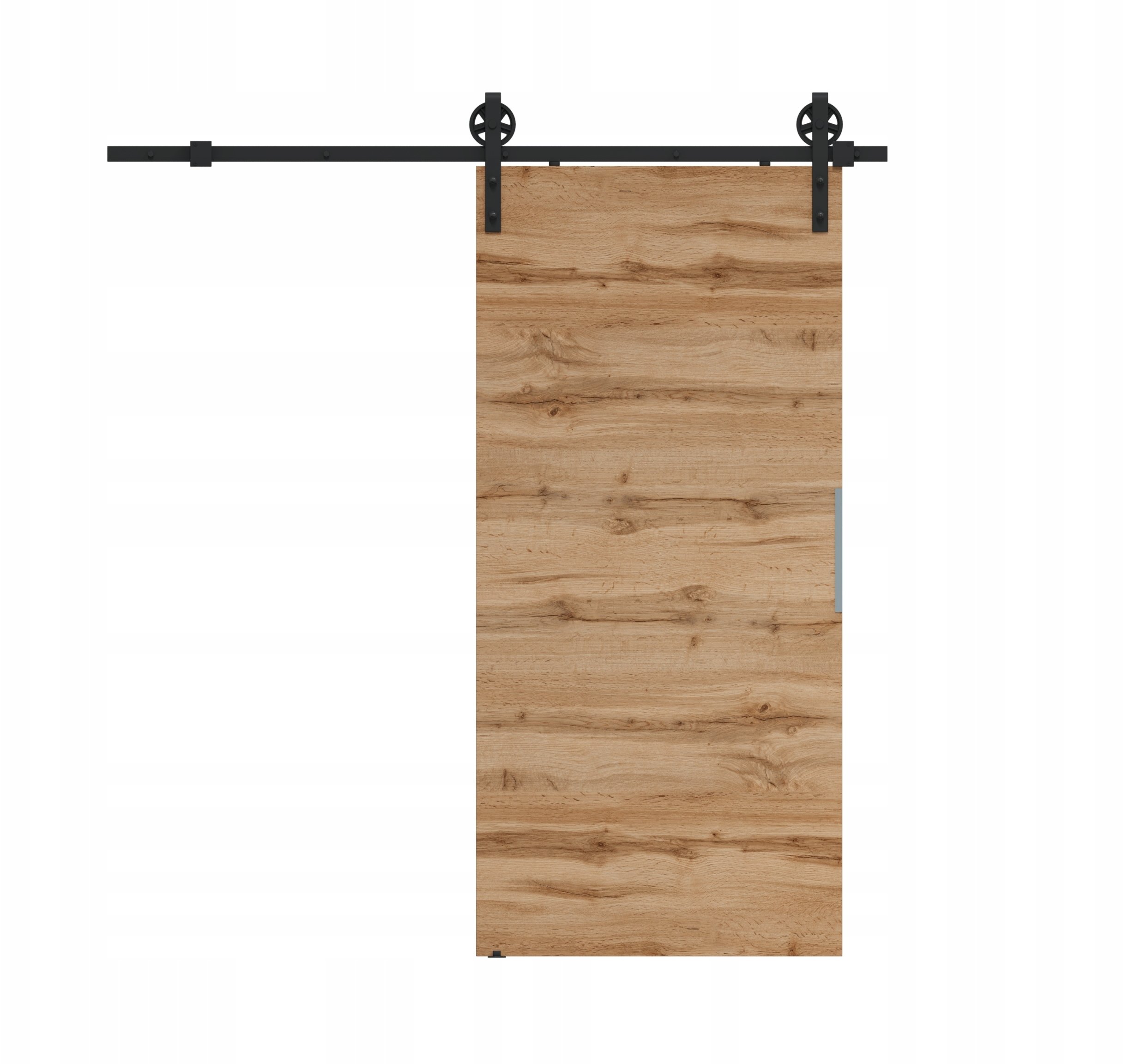 Homedoors Drzwi przesuwne 80 ścienne ALFA LOFT A 04 Dąb Wotan 85 + system przesuwający