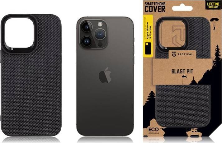 Tactical Blast Pit Cover for Apple iPhone 14 Pro Max Black standard