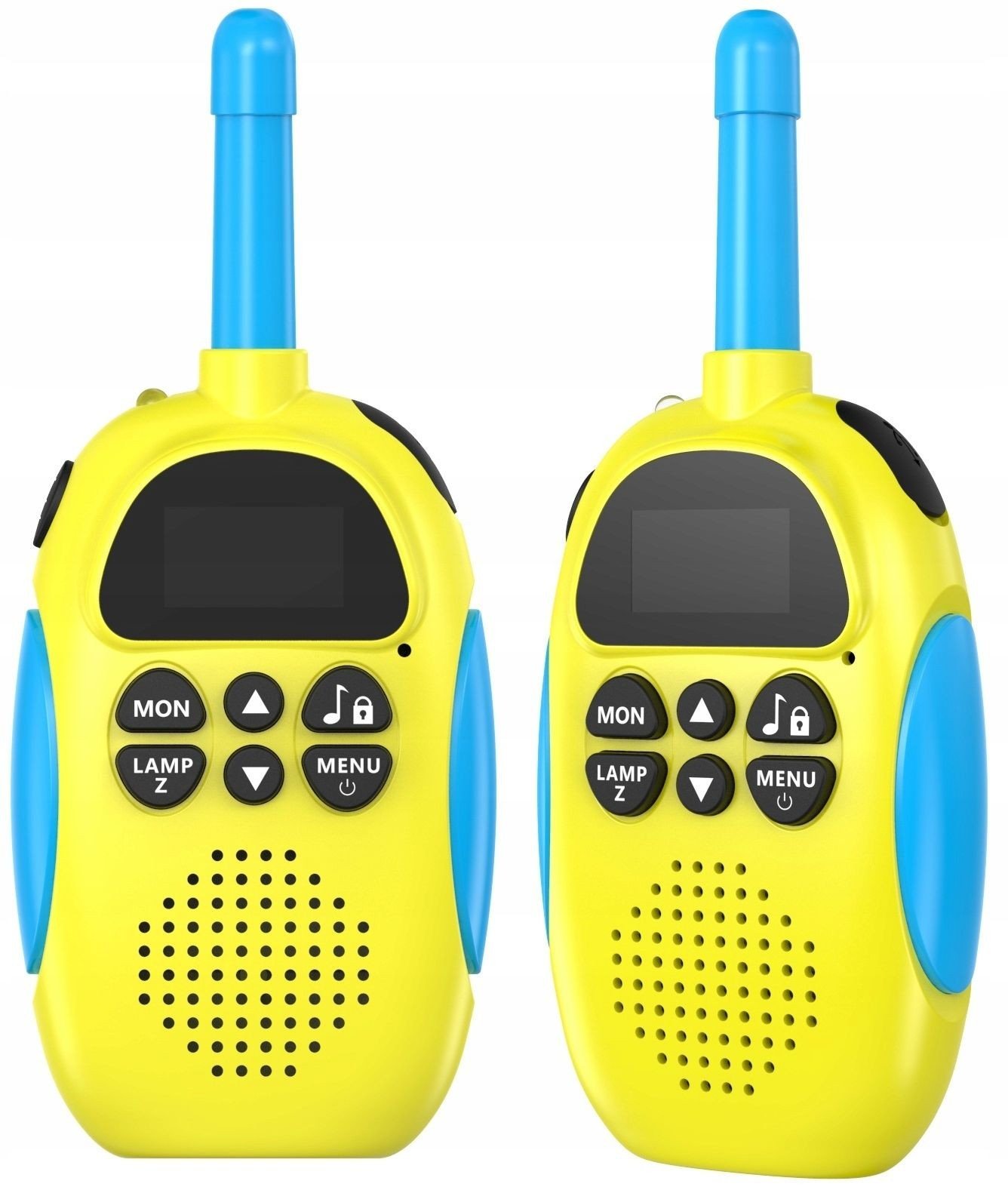 Zestaw 2x Radiotelefon Krótkofalówka Walkie Talkie 3km 16 kanałów KiddoBoo / Żółty