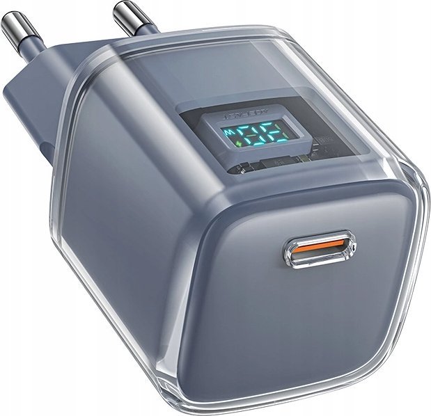 Ładowarka Acefast Ładowarka Acefast A53 PD 30W GaN USB-C z wyświetlaczem - szara
