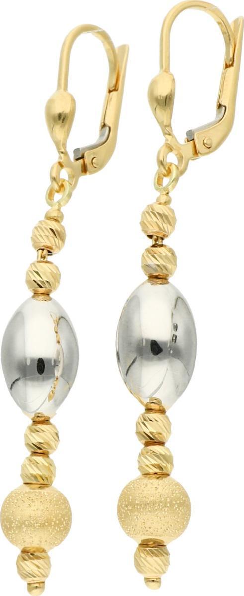 Rosanto Oryginalne złote wiszące kolczyki 585 14k