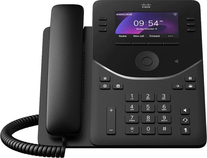 Telefon Cisco Desk Phone 9851 - Telefon VoIP - z modułem Trusted Platform (TPM) 2.0 z wyświetlaczem numeru/ funkcją oczekiwania na połączenie - SIP, R