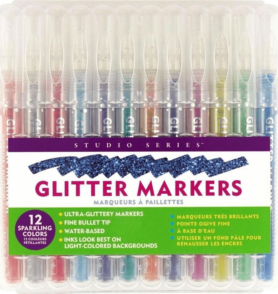 Peter Pauper Press Markery brokatowe 12 kolorów