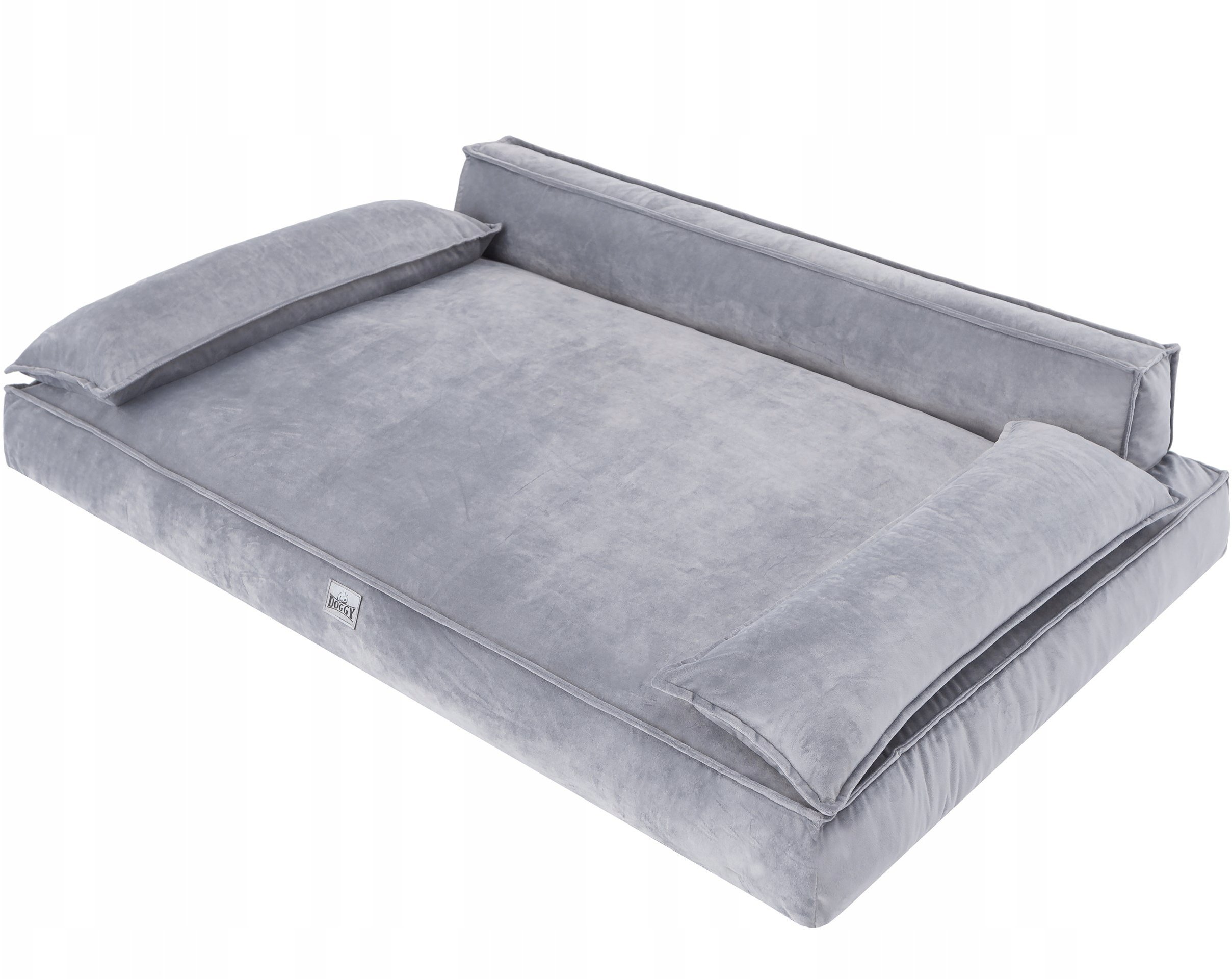 DOGGY XL LEGOWISKO szary VELVET