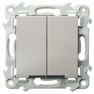 SZAFIR Łącznik dwugrupowy świecznikowy z podświetleniem białym kaszmirowy beż ŁP-2ZS/m/83