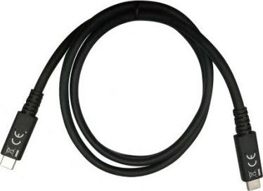 Kabel USB Techly USB-C - USB-C 0.8 m Czarny (ICOC MUSB40-CMCM08)