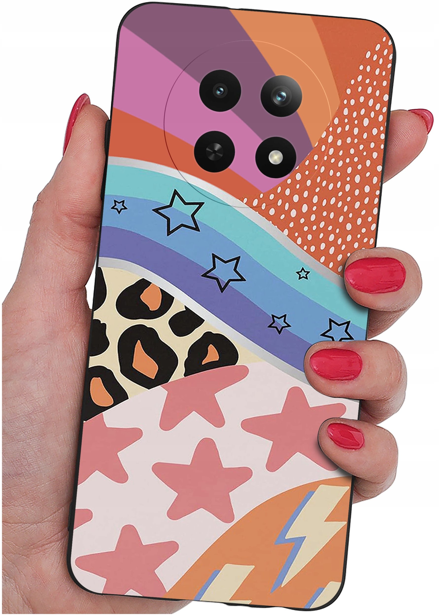 Etui do Realme 12 5G | 12x 5G WZORY |SILIKONOWE MATT CASE + SZKŁO 9H