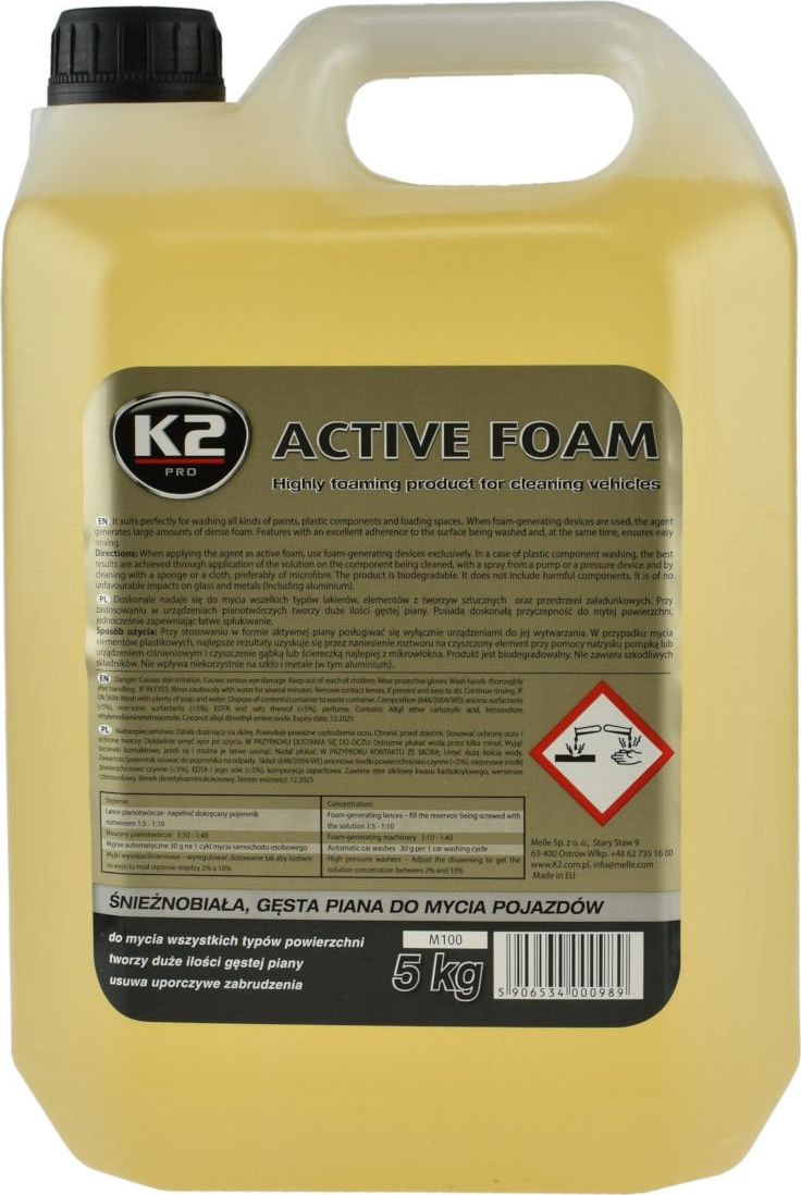K2 K2 Active Foam piana aktywna do myjki ciśnieniowej i karchera 5kg uniwersalny