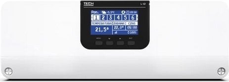 Tech Przewodowo-bezprzewodowy sterownik zaworów termostatycznych (8 sekcji) komunikacja RS485