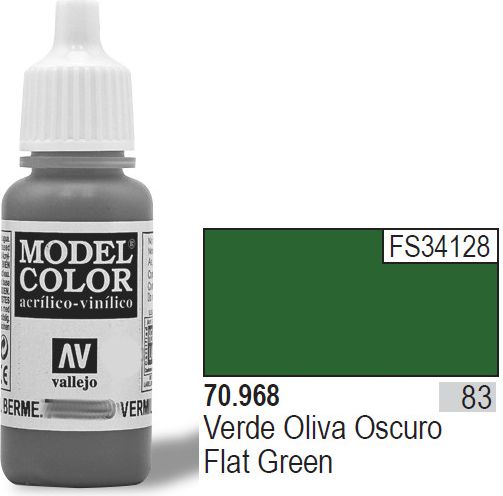 Vallejo VALLEJO Farba Nr83 Flat Green Matt 17ml - 70968
