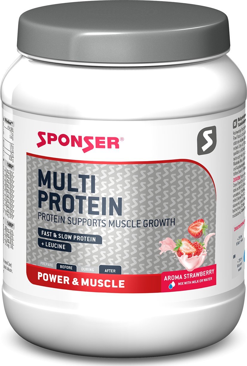 Sponser Odżywka SPONSER MULTI PROTEIN CFF truskawkowy puszka 425g (NEW).