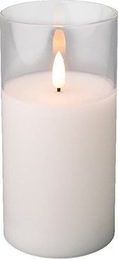 Kaemingk Świeca woskowa biała led 15 elektryczna do zniczy