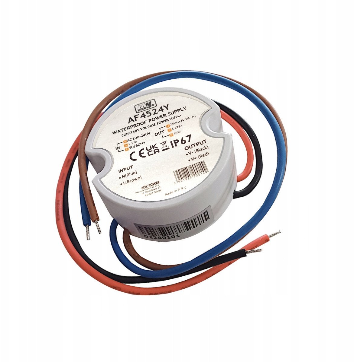 ZASILACZ IMPULSOWY 24V/1.87A-TP-V2 MW POWER