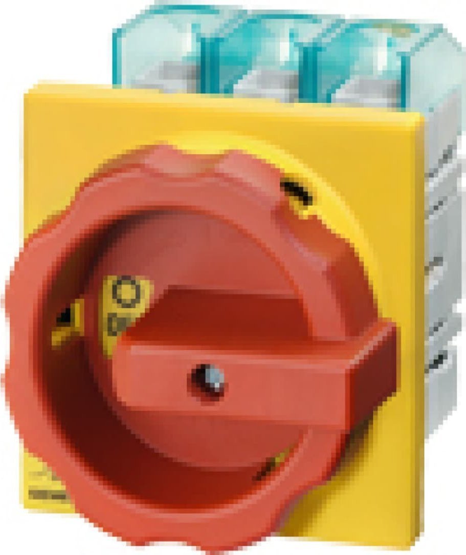 Siemens Łącznik krzywkowy 0-1 3P 63A do wbudowania żółto/czerwony IP65 3LD2504-0TK53