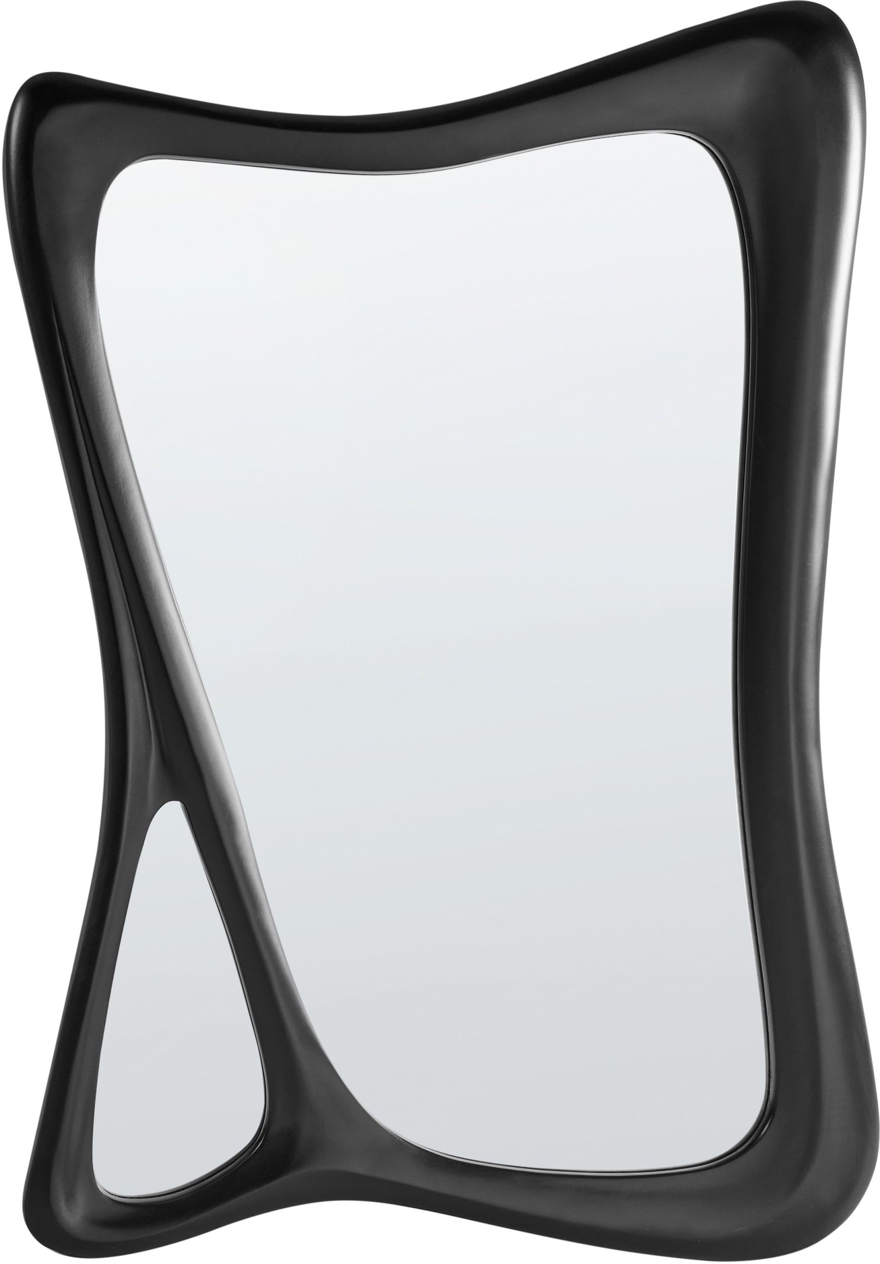 Lustro ścienne LANESTER 70 cm 100 cm Czarny