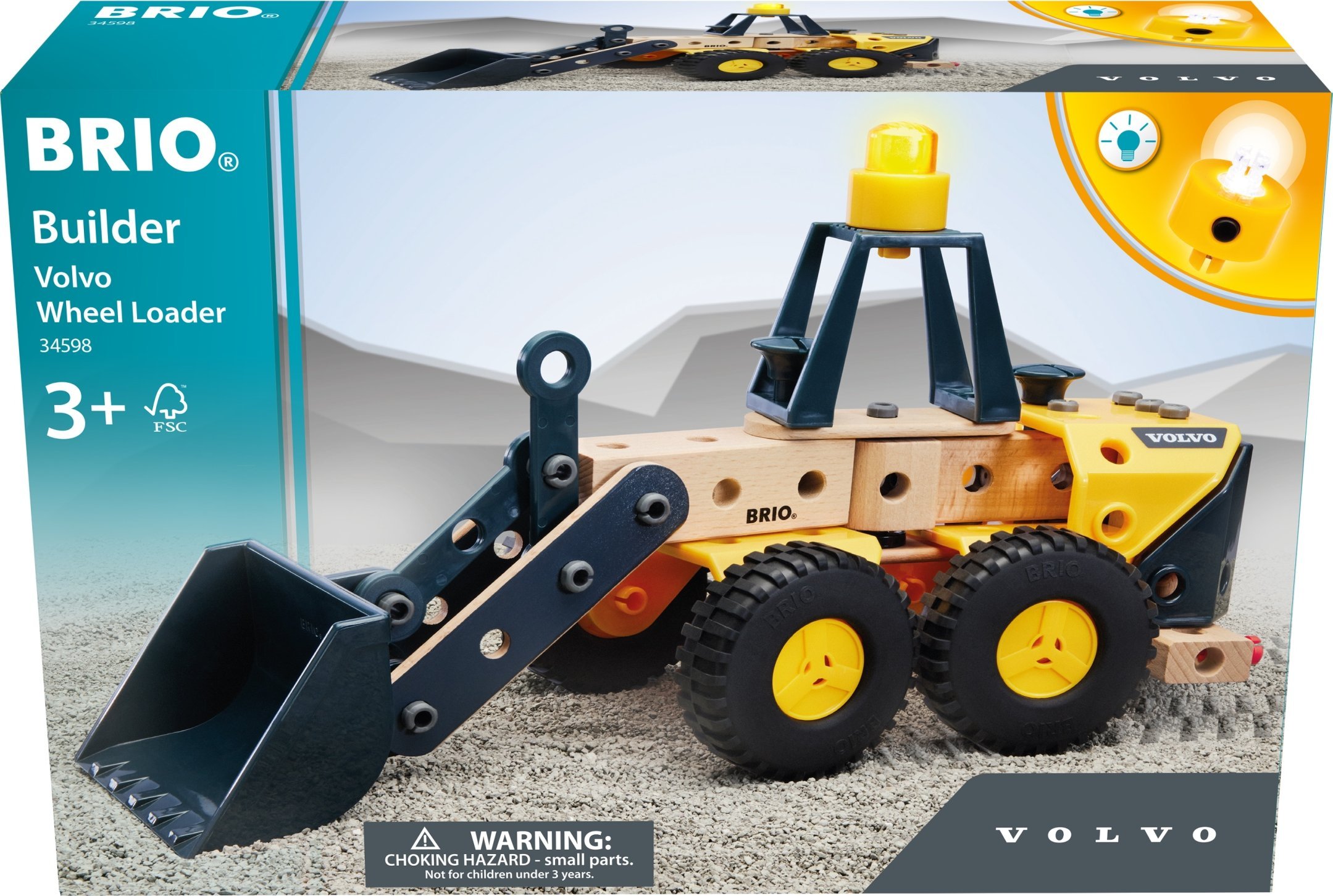 Brio BRIO - Builder Volvo Wheel Loader ( 34598 ) /Building and Construction Toys