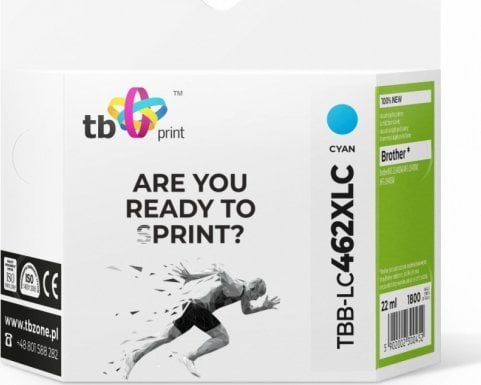 tb print Tusz do Bczerwonyher MFC-J3540DW TBB-LC462XLC 100% nowy cyan