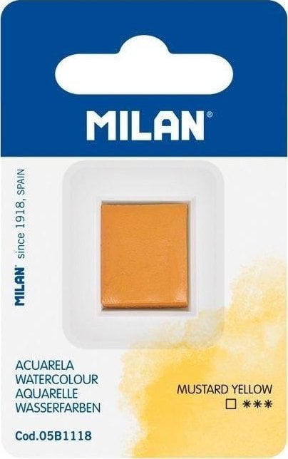 Farba akwarelowa w kostce musztardowy MILAN