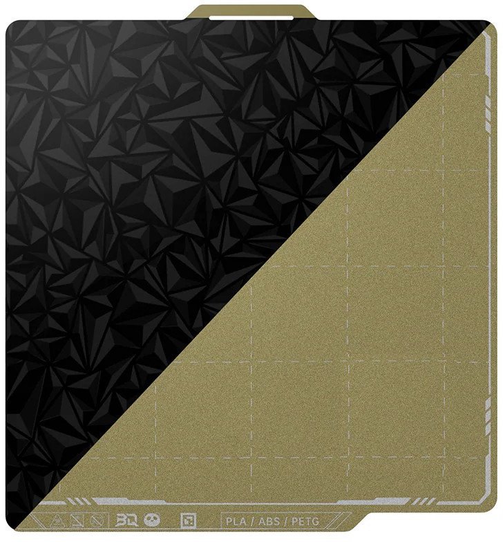 BIQU Panda Textured PEI x Smooth PEO - dwustronna magnetyczna nakładka - do drukarek Bambu Lab P1, X1 i A1 - 257x257mm}