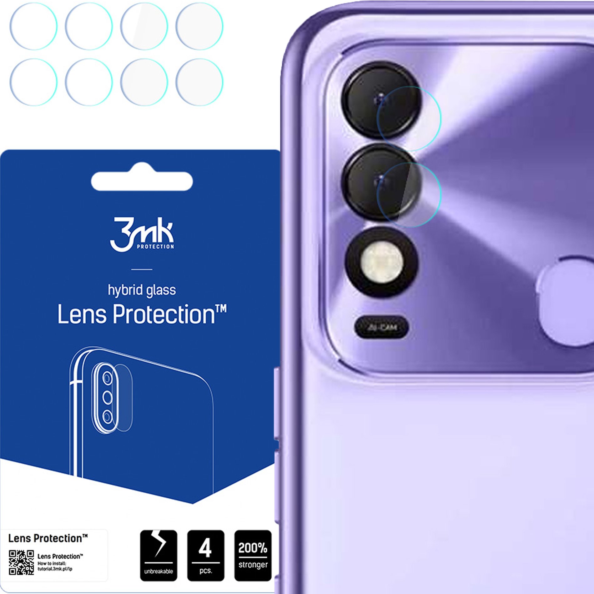 TECNO SPARK 8 - 3MK LENS PROTECTION